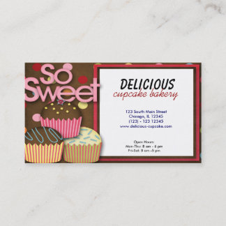 Cupcake Bakery Business Card