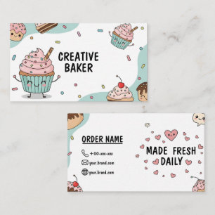 Cupcake Bakery Business Card