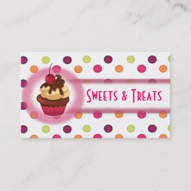 Cupcake Bakery Business Card (Front)
