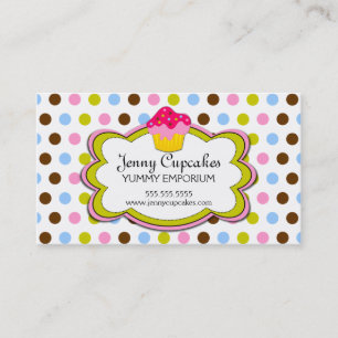 Cupcake Bakery Business Cards
