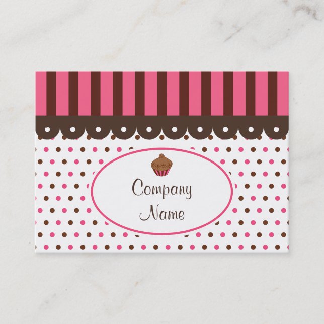 Cupcake Bakery Business Cards (Front)