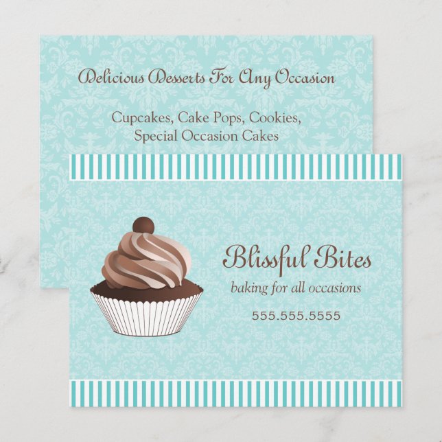 Cupcake Bakery Business Promotional Postcard (Front/Back)