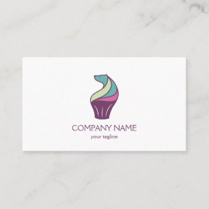 Cupcake Bakery Cute Modern Business Card