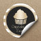 Cupcake Bakery Modern Gold Stripes