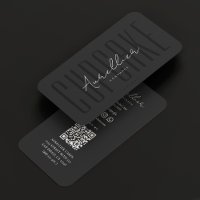 Cupcake Bakery Pastry Caterer Dark Grey Modern