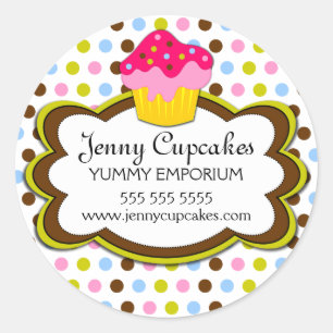 Cupcake Bakery Stickers
