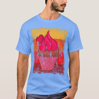 Cupcake Baking Baker Bakery Cake Vintage Retro  12 T-Shirt