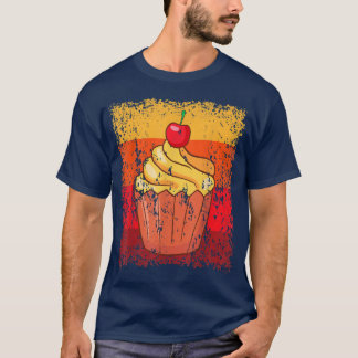 Cupcake Baking Baker Bakery Cake Vintage Retro 132 T-Shirt