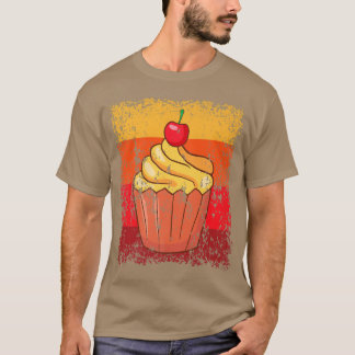 Cupcake Baking Baker Bakery Cake Vintage Retro   1 T-Shirt