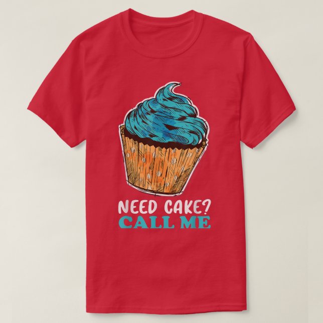Cupcake Baking Baker Pastry Chef 1348 T-Shirt (Design Front)