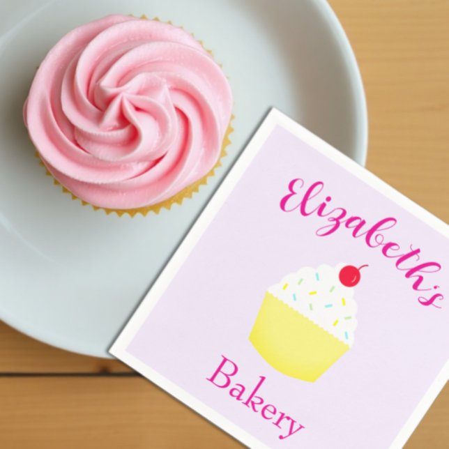 Cupcake Baking Birthday Napkin (Creator Uploaded)