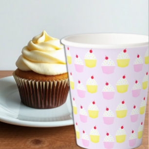 Cupcake Baking Birthday Paper Cups