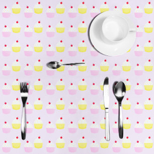 Cupcake Baking Birthday Tablecloth