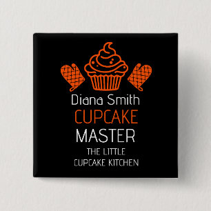 Cupcake Baking Course 15 Cm Square Badge