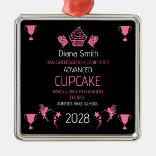 Cupcake Baking Course Metal Tree Decoration