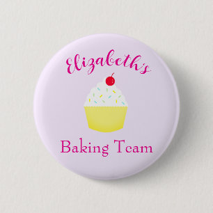 Cupcake Baking Team Birthday 6 Cm Round Badge