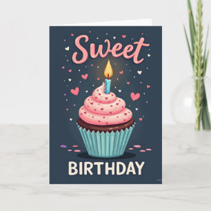 Cupcake Birthday Card