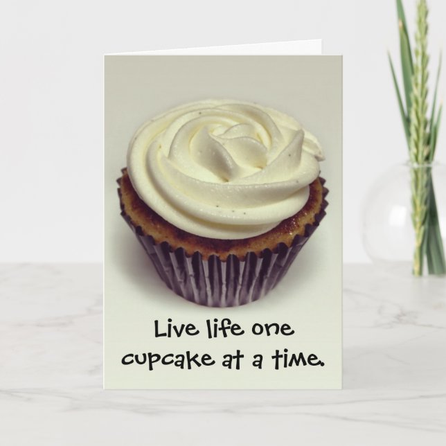 Cupcake Birthday Card (Front)