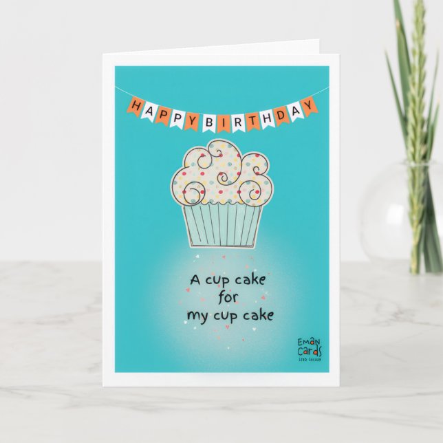 Cupcake Birthday Card (Front)