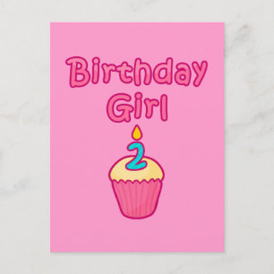 Cupcake Birthday Girl 2 Postcard
