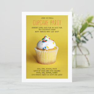 Cupcake Birthday Invitation