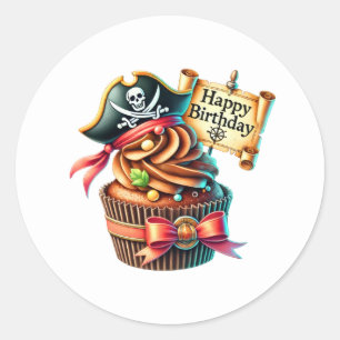 Cupcake Birthday Stickers