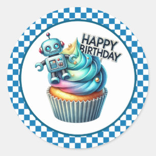 Cupcake Birthday Stickers