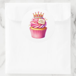 Cupcake Birthday Stickers
