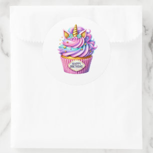 Cupcake Birthday Stickers