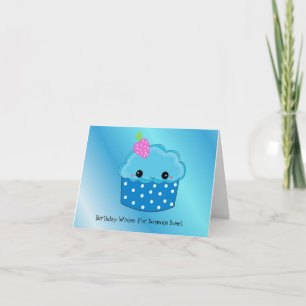 Cupcake Birthday Wishes Card