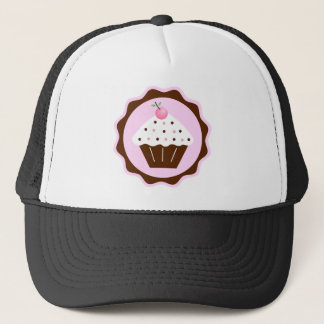 CUPCAKE BROWN & PINK TRUCKER HAT
