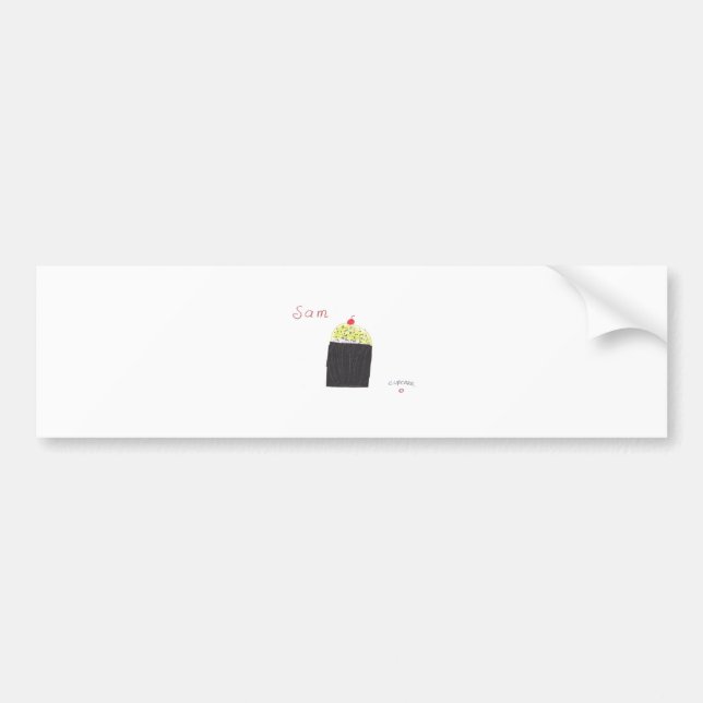 CUPCAKE BUMPER STICKER (Front)