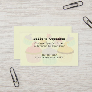 Cupcake Business - Business Card