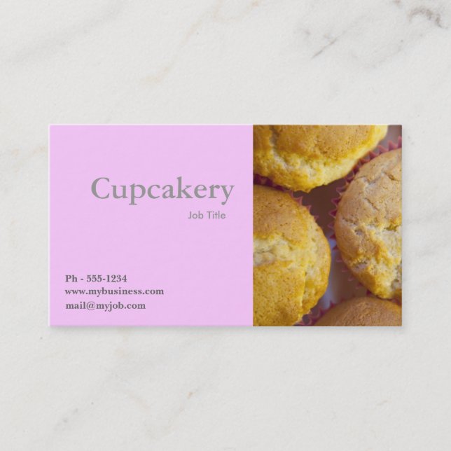 cupcake  business card (Front)