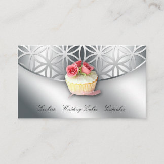 Cupcake Business Card Bakery Flower of Life Cool