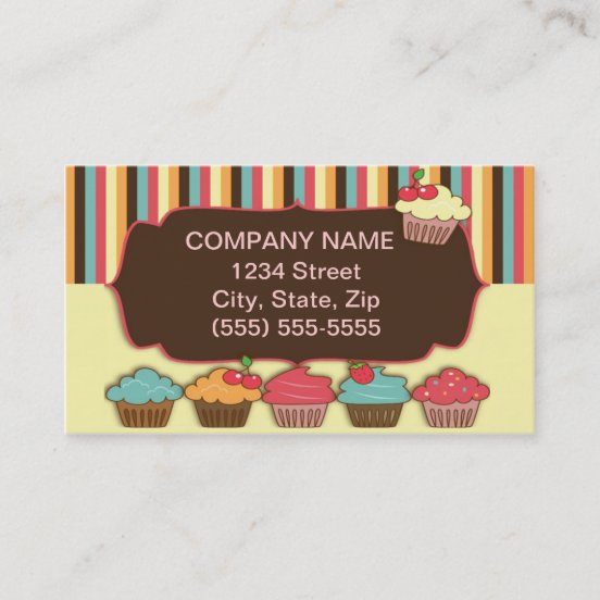 cupcake business cards
