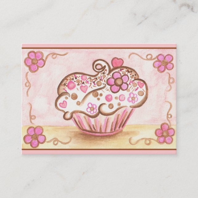 Cupcake Business Cards (Front)