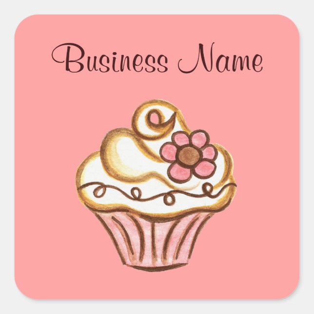 Cupcake Business Stickers (Front)