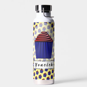 Cupcake by Kenneth Yoncich Water Bottle