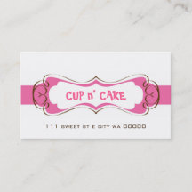 Cupcake, Cake, Bakery Business Card
