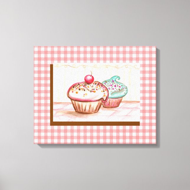 Cupcake Canvas Art Print (Front)