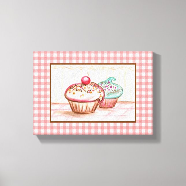 Cupcake Canvas Art Print (Front)