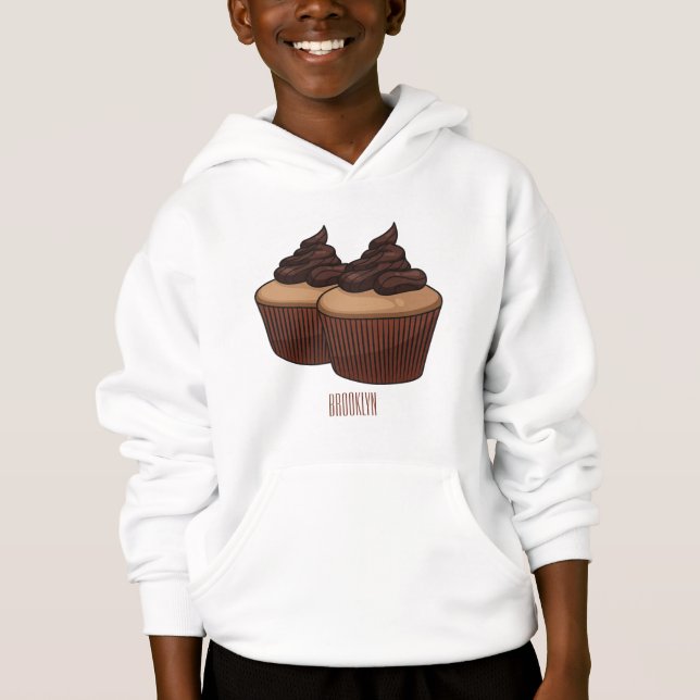 Cupcake cartoon illustration  (Front)