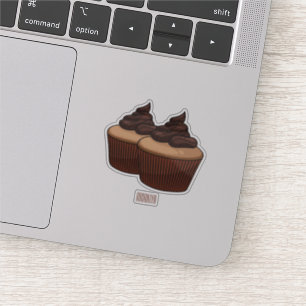 Cupcake cartoon illustration