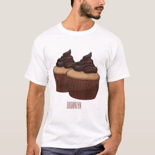 Cupcake cartoon illustration T-Shirt