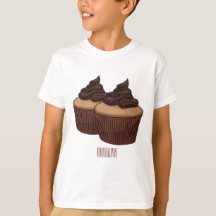 Cupcake cartoon illustration  T-Shirt