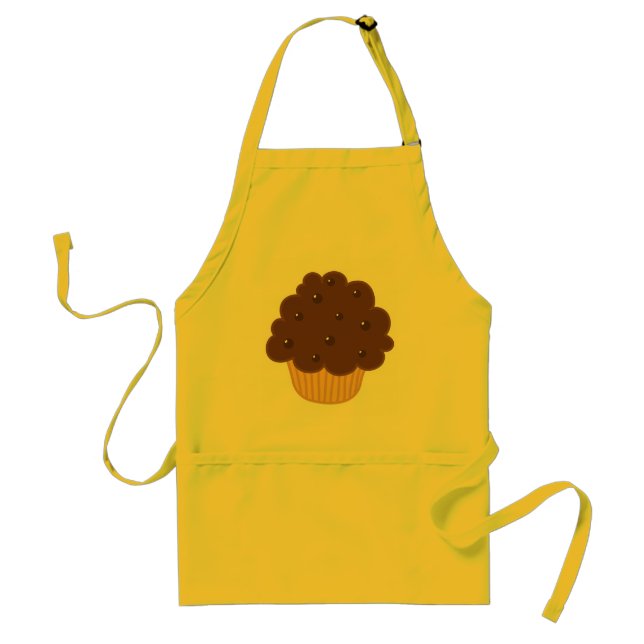 Cupcake Chocolate Kitchen Apron Gift for Chef (Front)