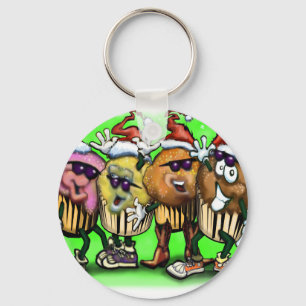 CupCake Christmas Key Ring