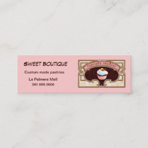 Cupcake Couture Pink Business Card Logo