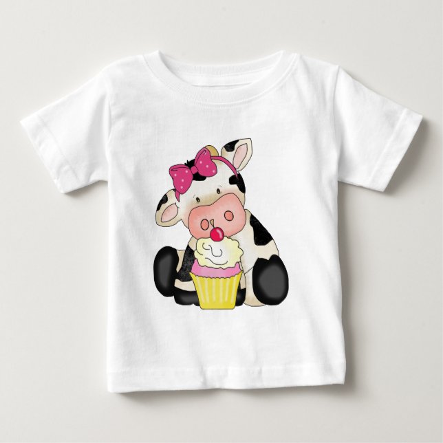 Cupcake Cow baby t-shirt (Front)
